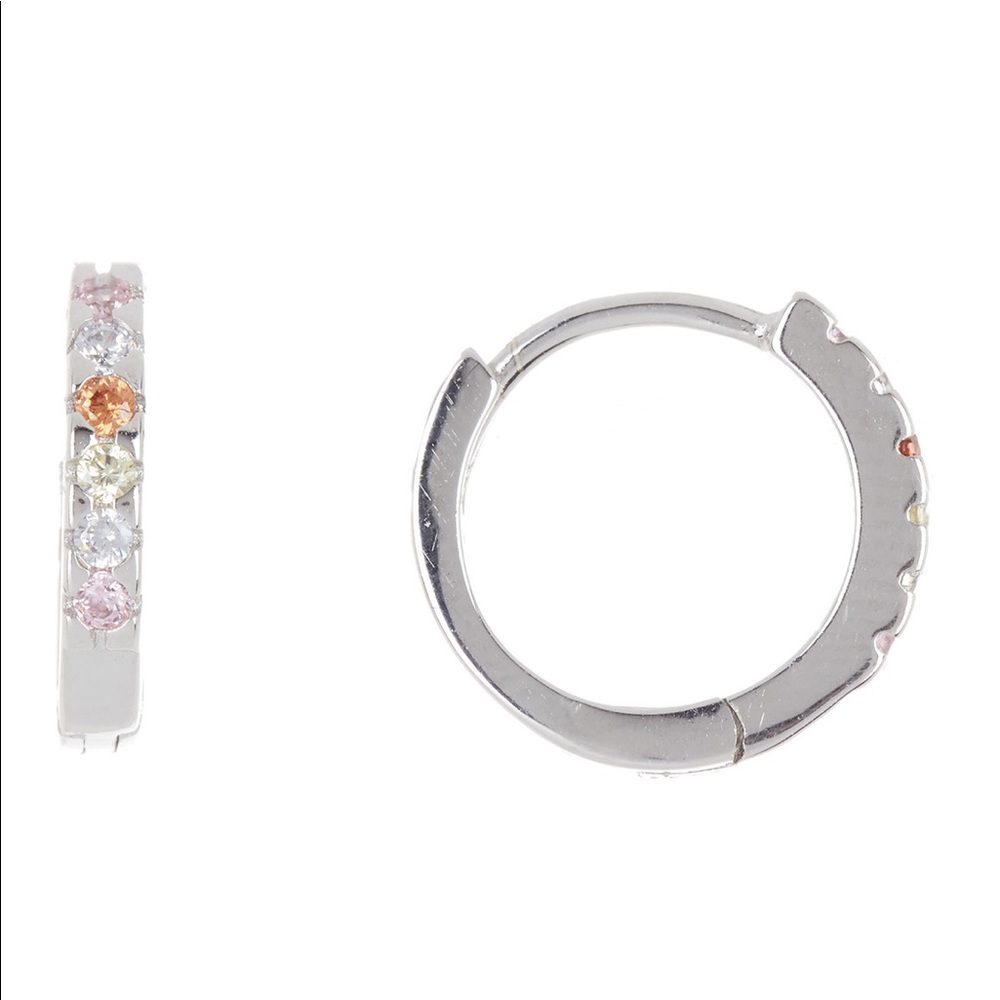 Lesa Michele Huggie Hoop Earrings